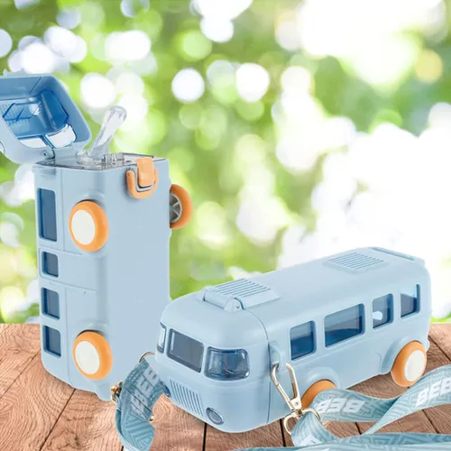 Botella Antiderrames para Niños AquaBus, Diseño de Camión