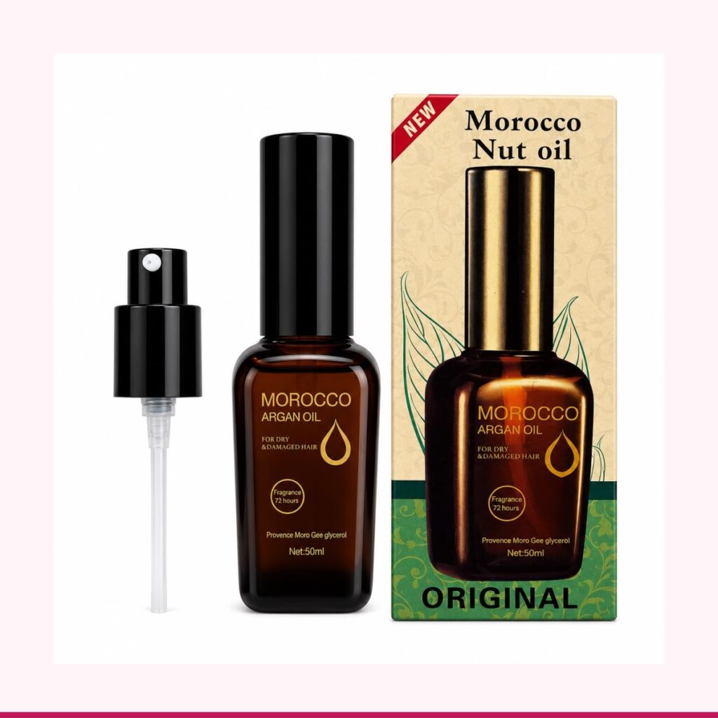 Aceite Capilar de Argán en Spray, Controla Frizz y da Brillo 50ml