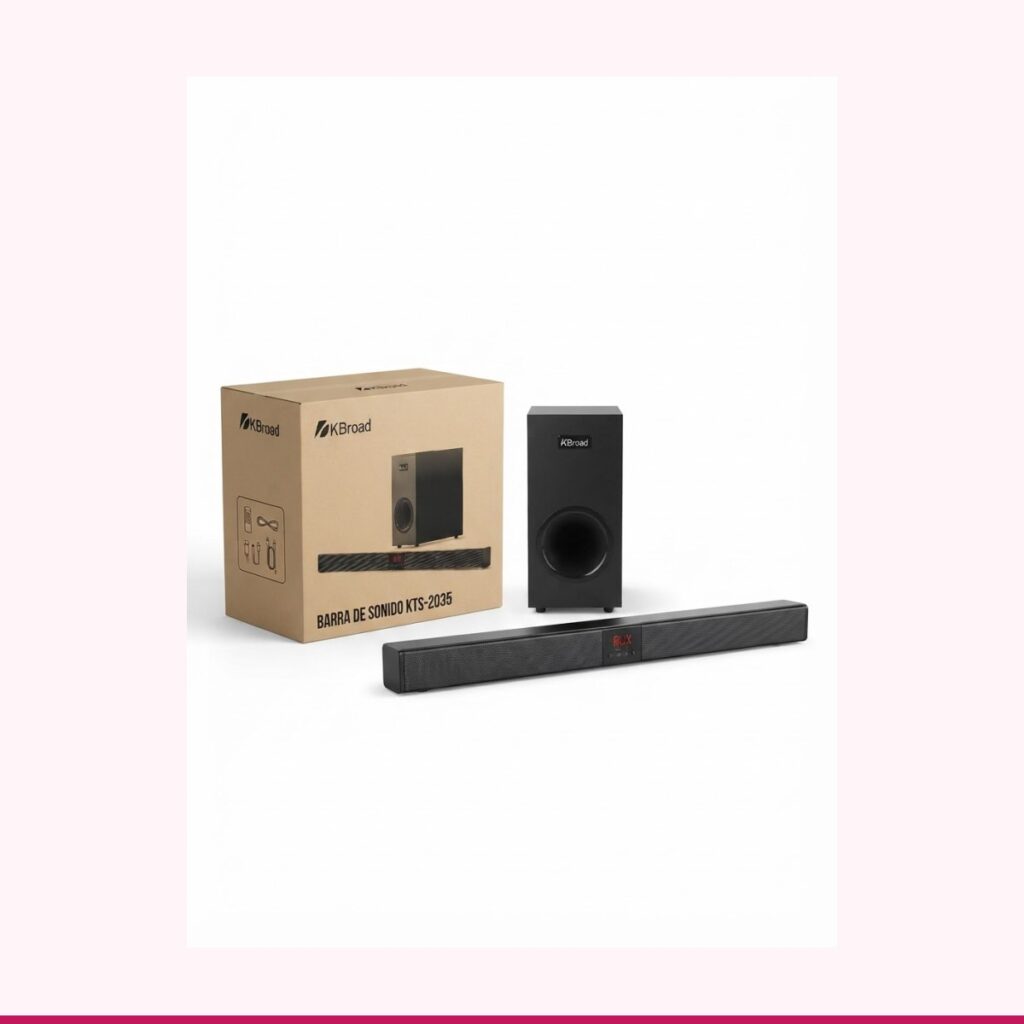 Barra de Sonido KBroad KTS-2035 con Subwoofer y Bluetooth