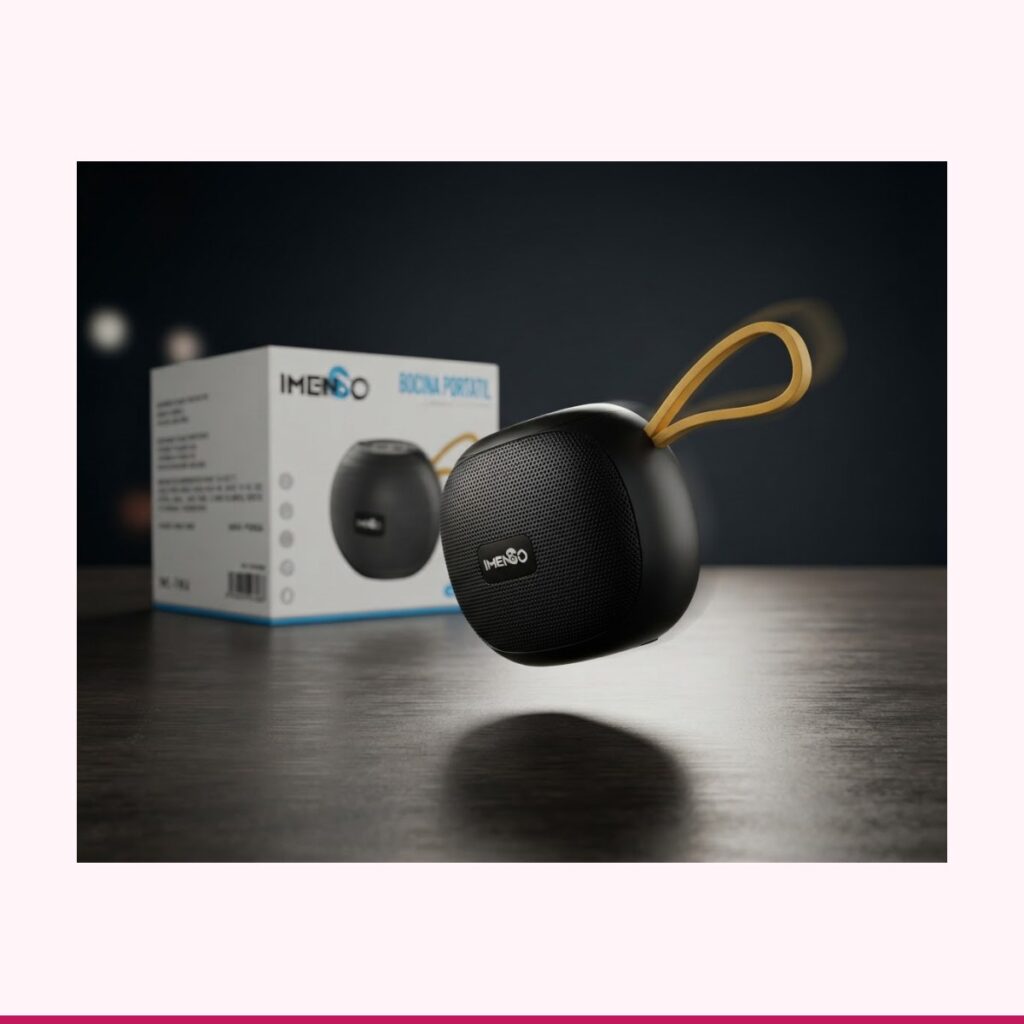 Bocina Bluetooth Portátil IMENSO con Radio FM y USB