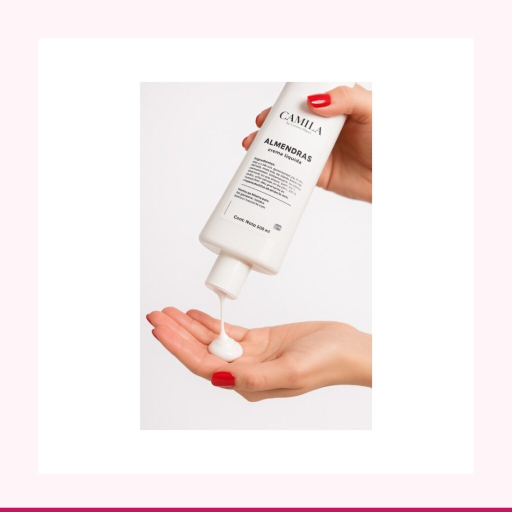 Crema Líquida de Almendras 120 ml - Hidratación Ligera Sin Glicerina