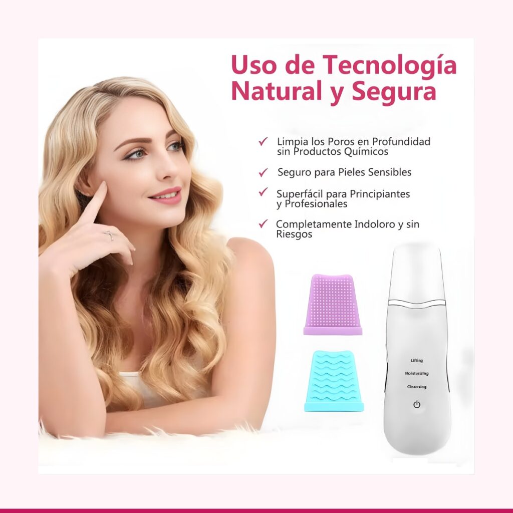 Espátula Facial Ultrasónica Recargable - Limpieza de Poros y Puntos Negros — vista 5