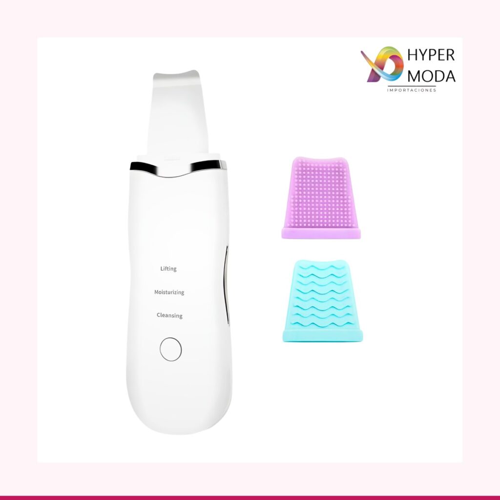 Espátula Facial Ultrasónica Recargable - Limpieza de Poros y Puntos Negros