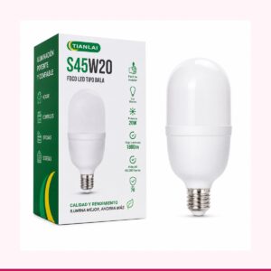 Foco LED Tipo Bala 20W Luz Blanca Fría 1800 lm Base E27