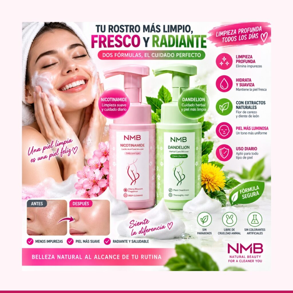 Kit Limpiador Facial en Mousse Nicotinamida y Diente de León