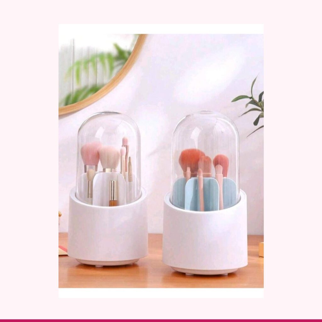 Organizador de Maquillaje Giratorio 360° con Tapa