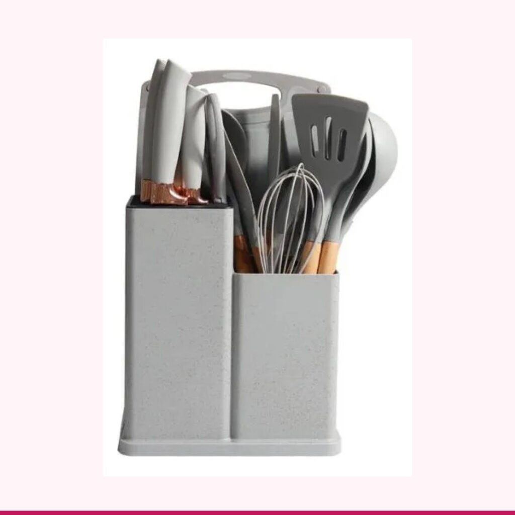 Set de Utensilios de Cocina 19 Piezas Antiadherente
